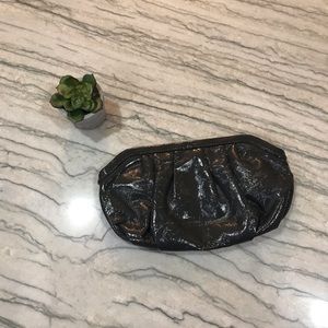 NWOT Gray Patent Leather GAP Clutch